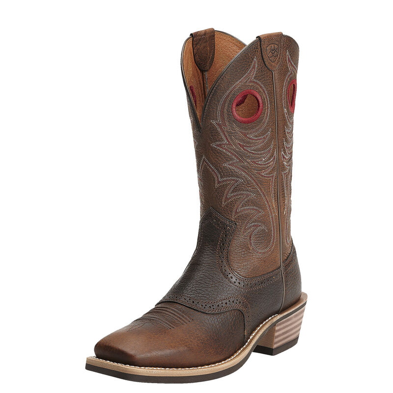 Ariat Westernstiefel Herren - Heritage Roughstock Wide Square Toe DunkelBraun ( GECAN-5081 )